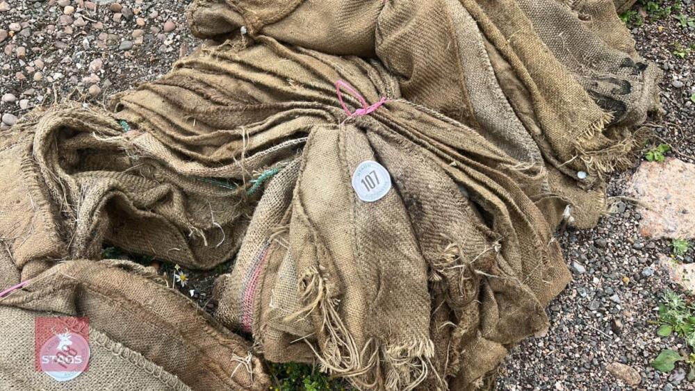 10 HESSIAN SACKS