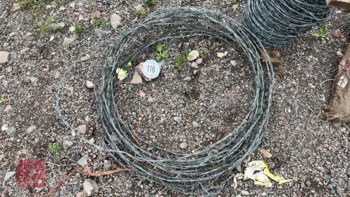 PART ROLL OF BARBED WIRE