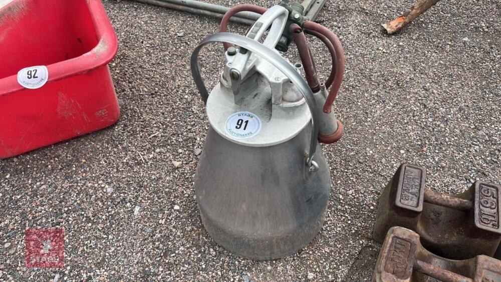 STAINLESS STEEL MILKING BUCKET &CLUSTERS