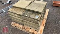 PALLET OF 50 450MM X 450MM PATIO SLABS