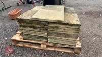 PALLET OF 50 450MM X 450MM PATIO SLABS - 3