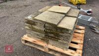 PALLET OF 50 450MM X 450MM PATIO SLABS - 5