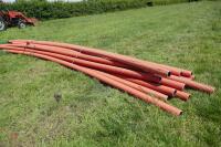 16 6METRE 4'' PLASTIC PIPES - 2