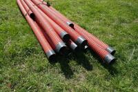 16 6METRE 4'' PLASTIC PIPES - 4