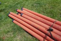 16 6METRE 4'' PLASTIC PIPES - 10