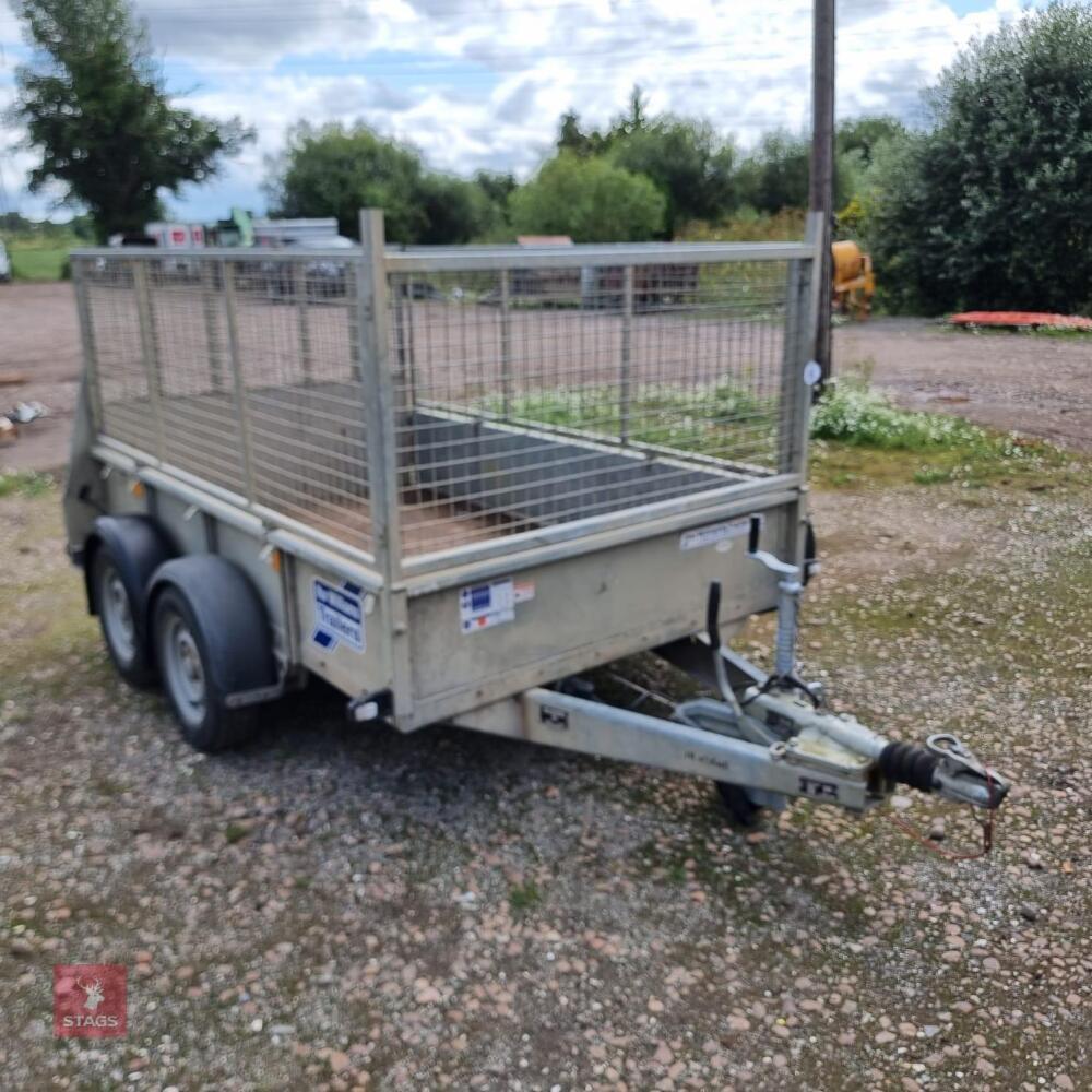 IFOR WILLIAMS TWIN AXLE CAGED TRAILER