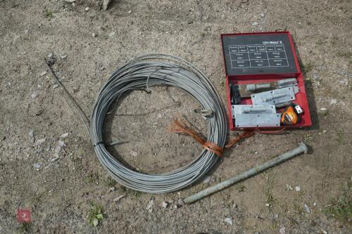 WIRE ROPE, GATE HANGINGS ETC