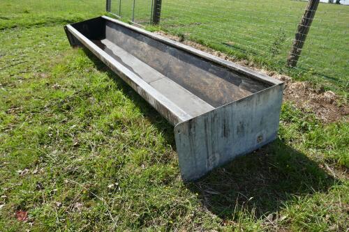 15' GALVANISED FEED TROUGH