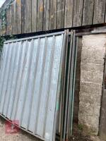 13 X 2.4M HIGH STEEL HOARDING PANELS