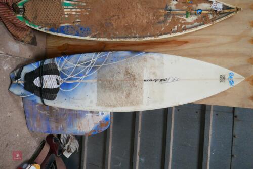 GULF STREAM 6' 3'' TRI-FIN SURFBOARD