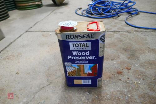 PART TUB OF RONSEAL WOOD PRESERVER