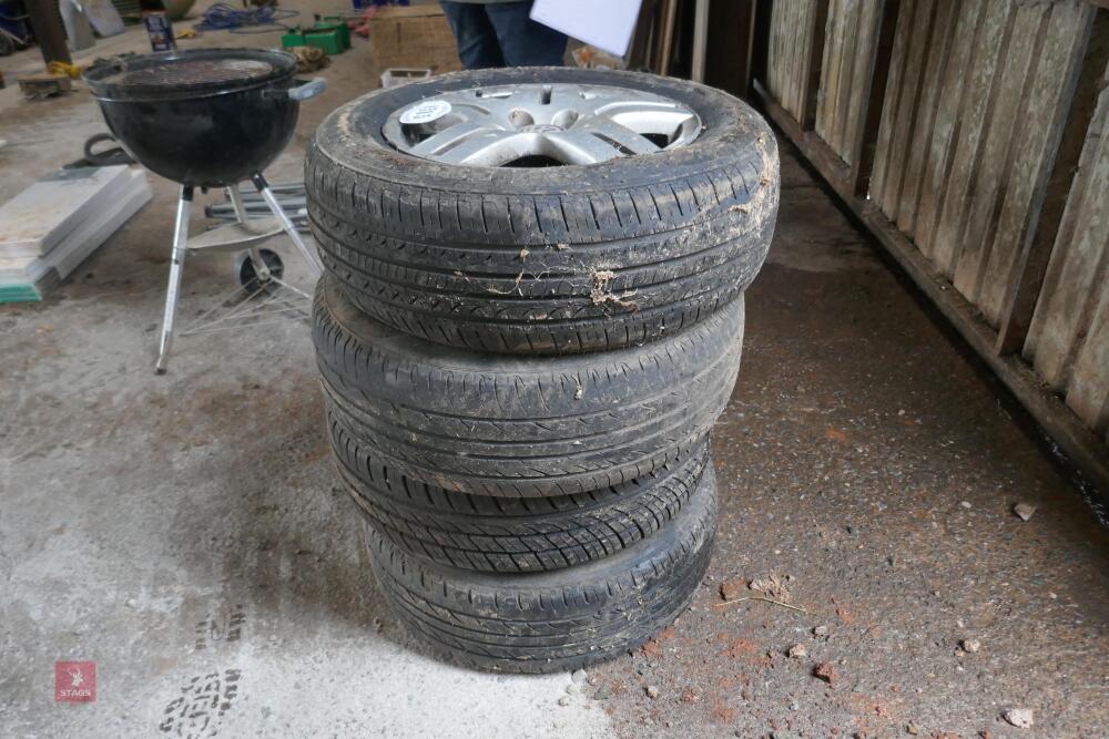 4 X 195/65 R15 VW ALLOYS AND TYRES