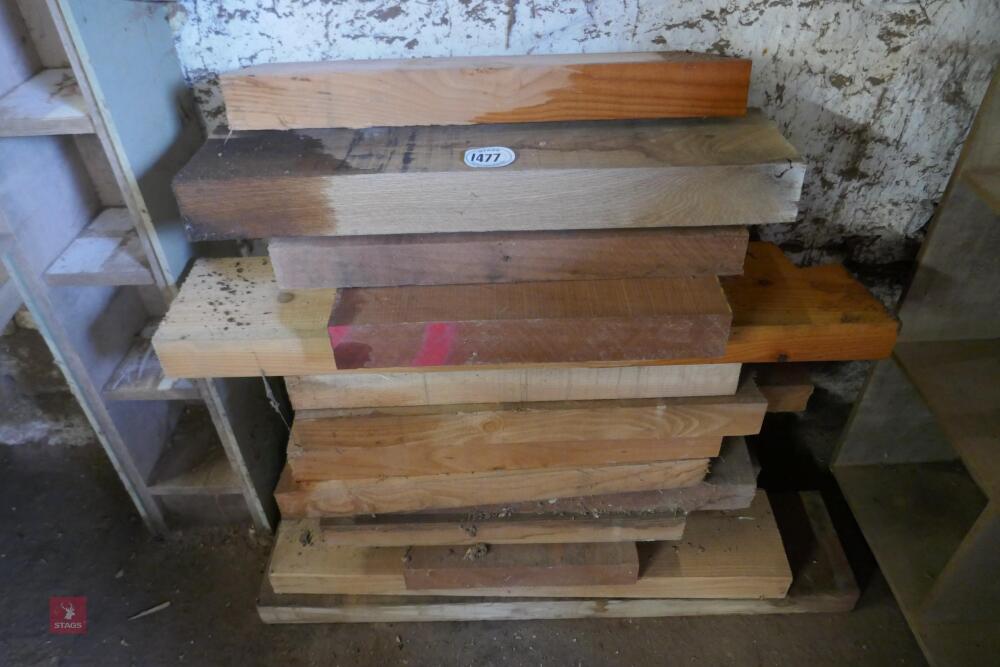 QTY OF WOODEN SLABS