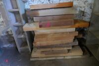 QTY OF WOODEN SLABS - 3