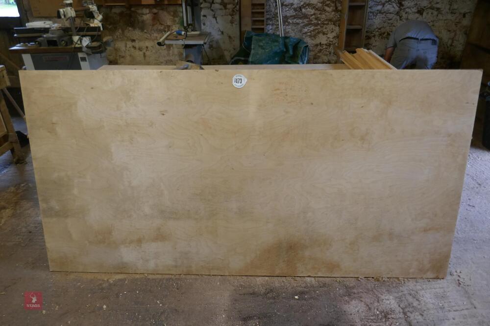 8' X 4' X 1'' THICK SHEET OF PLYBOARD