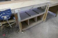 15' X 20'' X 3' HOMEMADE WORK BENCH - 7