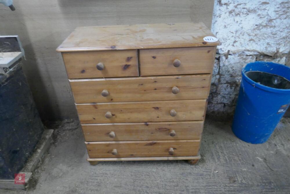 6 DRAWER CHEST OF DRAWERS