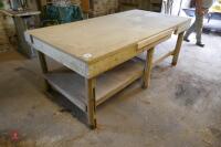 HOMEMADE WOODWORKING TABLE - 2