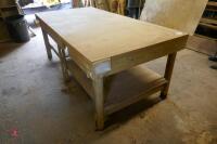 HOMEMADE WOODWORKING TABLE - 4