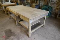 HOMEMADE WOODWORKING TABLE - 6