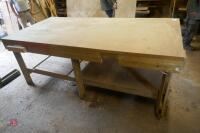 HOMEMADE WOODWORKING TABLE - 10