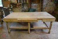 HOMEMADE WOODWORKING TABLE - 11