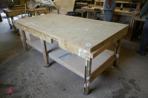 HOMEMADE WOODWORKING TABLE