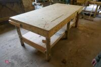 HOMEMADE WOODWORKING TABLE - 5