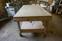 HOMEMADE WOODWORKING TABLE - 6