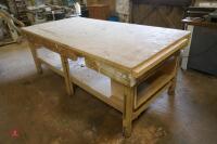 HOMEMADE WOODWORKING TABLE - 7