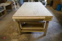 HOMEMADE WOODWORKING TABLE - 10