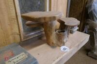 WOODEN TOAD STOOL ORNAMENT - 2