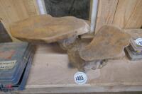 WOODEN TOAD STOOL ORNAMENT - 3