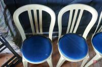 36 GOLD BISTRO CUSHIONED CHAIRS - 4