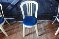 17 GOLD BISTRO CUSHIONED CHAIRS - 6