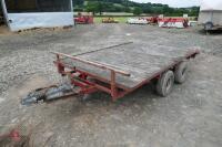 11' X 6' TWIN AXLE FLATBED TRAILER - 17