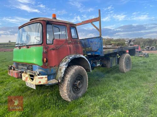 1982 BEDFORD MK 4X4 FLATBED LORRY