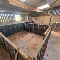 6 LARGE PIG PENS - 12