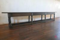 RUSTIC WOODEN BENCH - 5