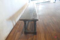 RUSTIC WOODEN BENCH - 3