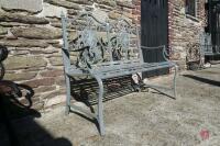 ORNATE METAL BENCH - 2