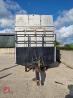 TWIN AXLE BALE TRAILER C/W LIVESTOCK BOX - 9