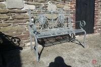 ORNATE METAL BENCH - 6