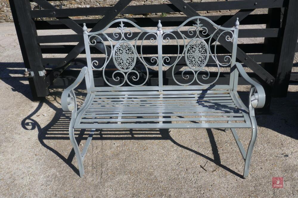 ORNATE METAL BENCH