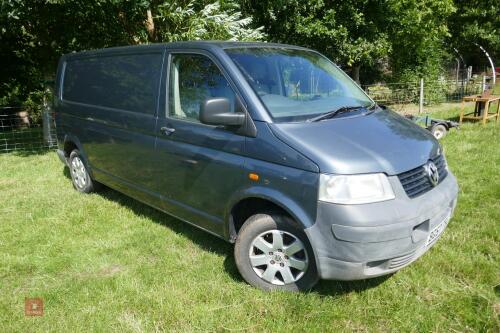 2007 VOLKSWAGEN TRANSPORTER VAN