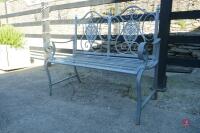 ORNATE METAL BENCH - 6