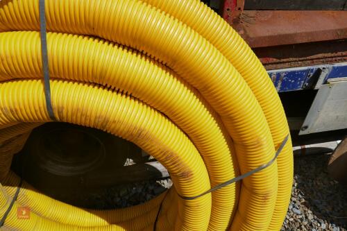 NEW ROLL OF 4'' YELLOW DRAINAGE PIPE