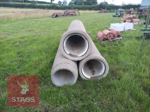 3 LARGE CONCRETE PIPES