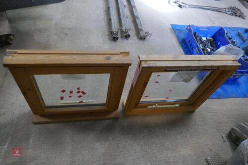 PAIR OF 2' X 2' X 4' WINDOWS