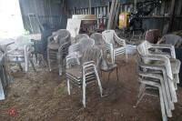 LARGE QTY OF OUTDOOR CHAIRS